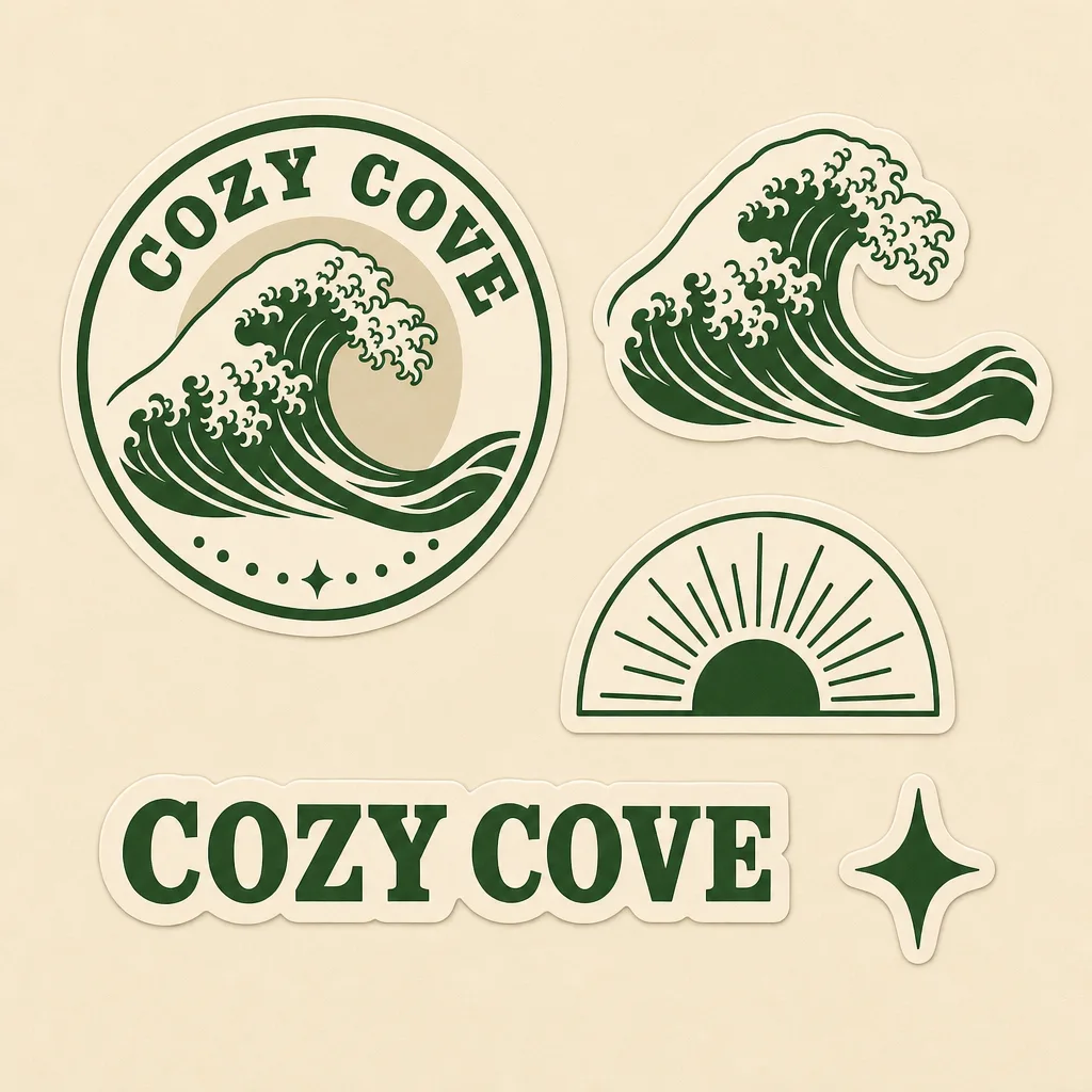 Cozy Cove holo-foil finish samples